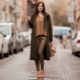 What is the color of the clothes combined brown?
