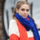 Scarf with braids
