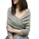Scarf with sleeves