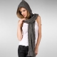 Niniting scarf-hood