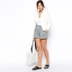 What can I wear with gray shorts?