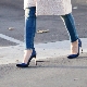 Blue black shoes