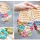 Knitted slaps on a felt sole