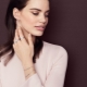 White gold earrings