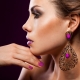 Earrings with stones
