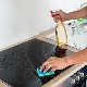 How to clean glass ceramic stove from soot?