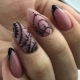 Black French manicure na may isang pattern: mga diskarte ng pagpapatupad at mga trend ng panahon