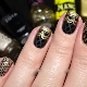 Black manicure na may ginto: mga naka-istilong ideya at diskarte