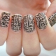 Mga ideya para sa paglikha ng manicure sa mga hieroglyphs