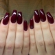 Mga magagandang ideya na manicure color Marsala