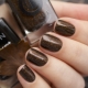 Coffee-colored manicure: mga trend at tip