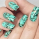 Manicure sa itim at turkesa kulay: kagandahan at istilo