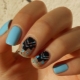 Blue at black manicure: mga ideya sa fashion at mga halimbawa ng disenyo
