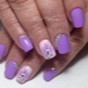 Lilac manicure: maliwanag na ideya at pinong disenyo
