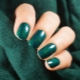 Mga pagpipilian sa disenyo ng manicure sa mga kulay ng berde