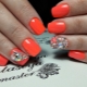 Disenyo c gel polish sa orange shades