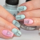 Disenyo ng gel nail polish sa mga kulay na pastel