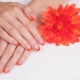 Mga ideya para sa disenyo ng French manicure sa orange tones