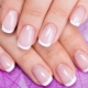 French manicure design na may gel polish