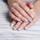 Ideas light manicure for short nails