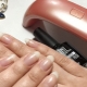 Alignment of the nail plate base under gel polish