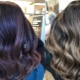 Pag-dyeing shimmer sa dark hair