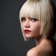 Nagtatampok ng caret blond