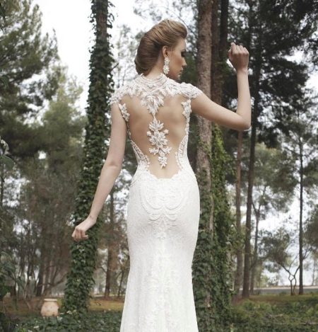 Buksan pabalik sa sexy wedding dress