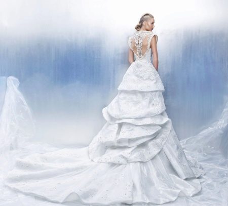 Kasal brocade dress mula sa brokeid