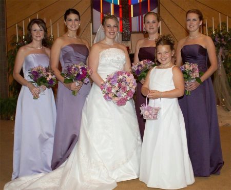 Wedding dress for full