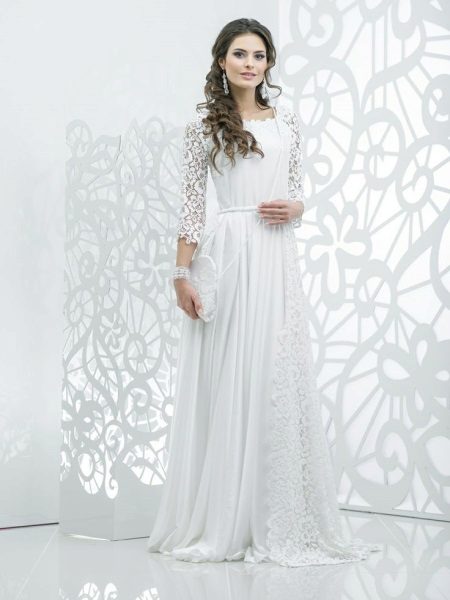 Ganap na Sarado Wedding Dress