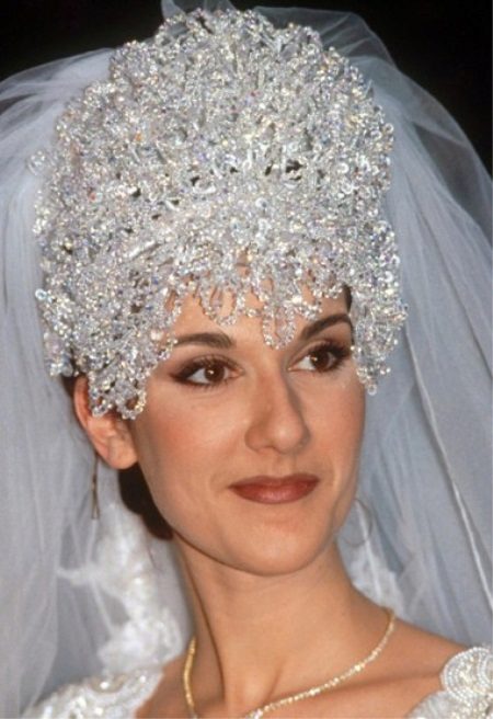 Kasal palamuti ng ulo Celine Dion