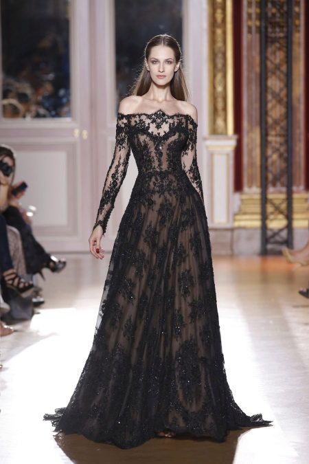Gabi na damit na may sleeves sa sahig ni Zuhair Murad
