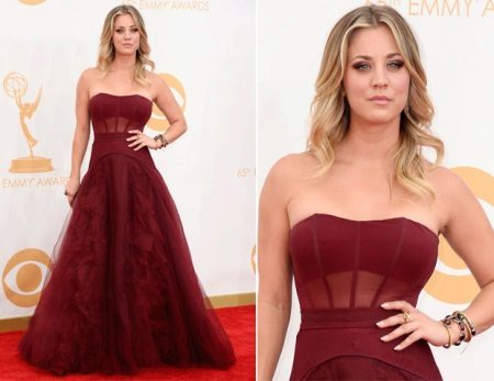 dekorasyon para sa burgundy evening dress
