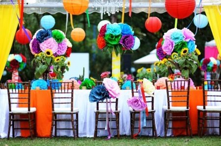 Wedding decoration of the hall