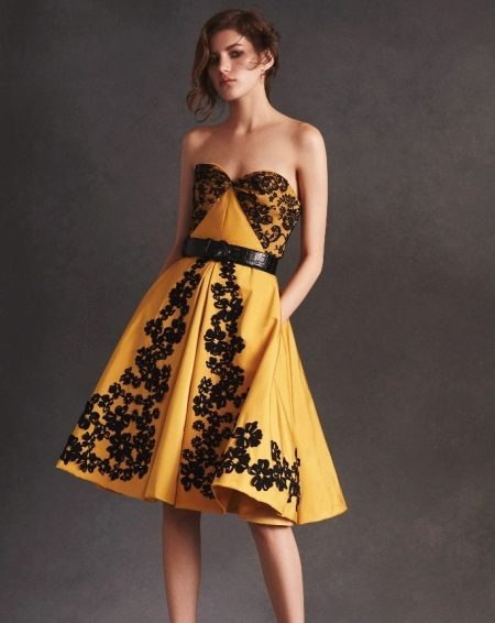 Lace evening dress