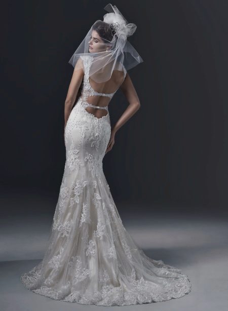 Mermaid Open Back Wedding Dress 2016 ni Maggi Sotero