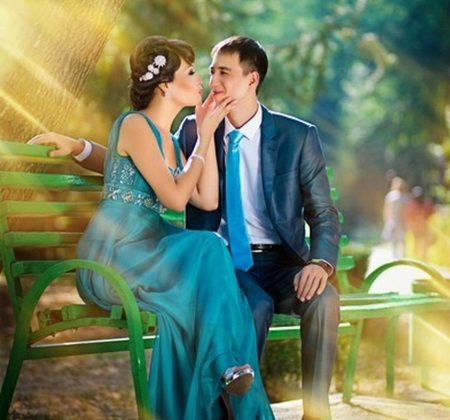 Dress ng kulay ng kasalan at damit ng lalaking ikakasal