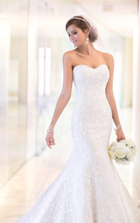 Elegant na damit ng kasuotan sa kasal