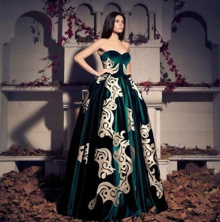 Fluffy velvet dress