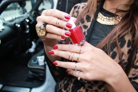 Manicure sa leopard dress