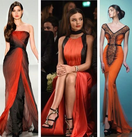 Itim at orange dresses