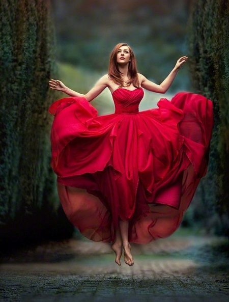Crimson dress