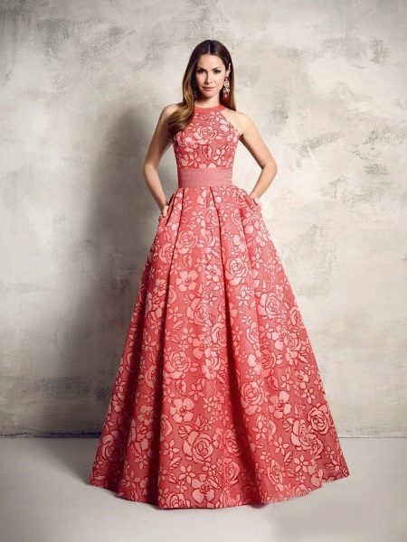 Dress with floral print lush