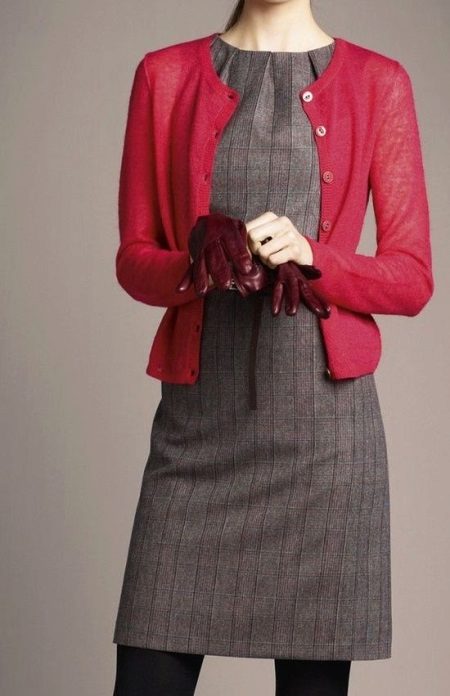 Dresses sa estilo ng negosyo ng natural na tela