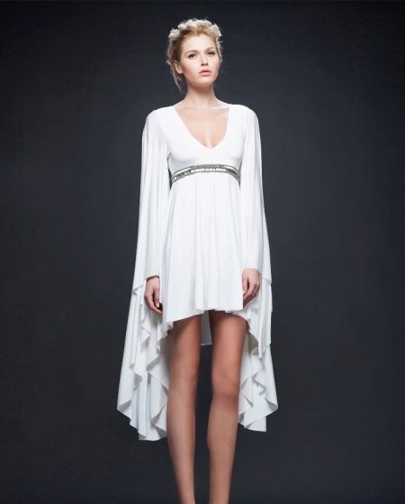 Short Greek dress with sleeves