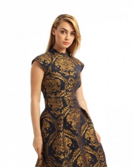 Magdamit sa oriental style na may gintong naka-print