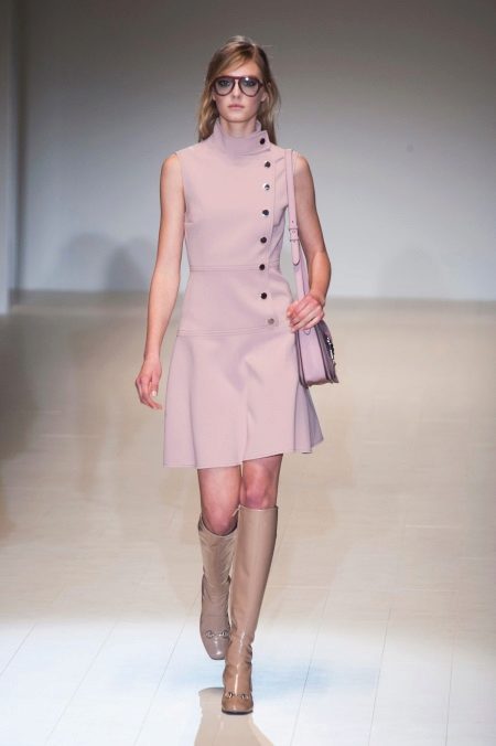 Pink closed dress