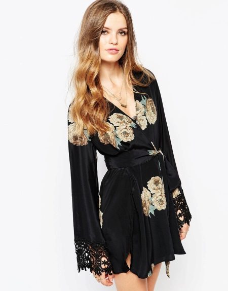 Kimono dress para sa bahay