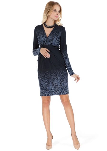 Dress-silindro para sa buntis na magtrabaho